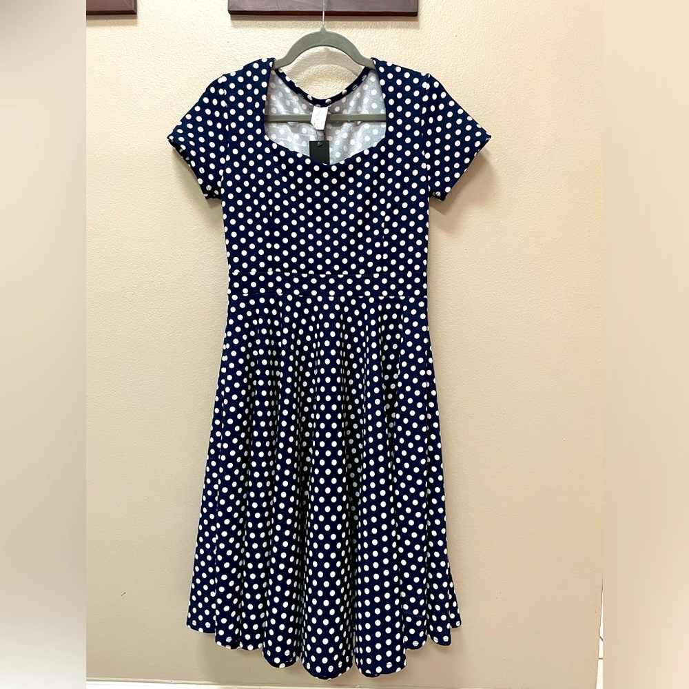 Milly Penzance Polka Dot Swing Dress Small